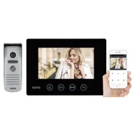 Systemy inteligentnych domów - Wideodomofon EURA Feniks VDP-40A3B Czarny - miniaturka - grafika 1