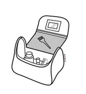 Kosmetyczki, organizery i kuferki - Noble Cosmetic Kuferek Kosmetyczka Noble Blossom B002 - miniaturka - grafika 1