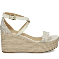 Espadryle damskie - Espadryle damskie Michael Kors 40S2SEMS1B-150 Kolor: Beżowy Rozmiar: 41 - miniaturka - grafika 1