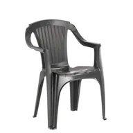 Fotele i krzesła ogrodowe - Krzesło Monoblok grafit - miniaturka - grafika 1