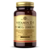 Witaminy i minerały - Solgar Witamina D3 1000 IU (25 g) - 250 kapsułek - miniaturka - grafika 1