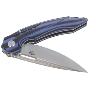 Nóż składany Bestech Ornetta Carbon Fiber / Blue G10, Stonewash / Satin N690 by Kombou (BL02A) - Noże - miniaturka - grafika 5