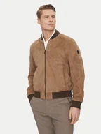 Kurtki męskie - JOOP! Kurtka skórzana 17 Pios 80000774 Beżowy Regular Fit - miniaturka - grafika 1