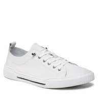 Trampki męskie - Tenisówki Gino Rossi 121AM0837 Biały - miniaturka - grafika 1