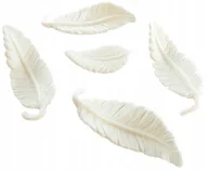 Dodatki do ciast w proszku - Figurka cukrowa na tort liść piórka ozdoby na tort dekoracje urodzinowe 5el - miniaturka - grafika 1