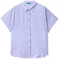 Koszule damskie - United Colors of Benetton Damska koszula 5wpwdq01 m, liliowa 2h0, L, Fioletowy 2h0, L - miniaturka - grafika 1