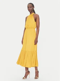 Morgan Sukienka koktajlowa 222-RAMAGE Żółty Regular Fit - Sukienki - miniaturka - grafika 1