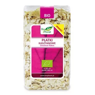 Bio Planet SERIA RÓZOWA Dystrybutor: PŁATKI KASZTANOWE BIO 200 g - - Płatki śniadaniowe i musli - miniaturka - grafika 1