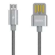 Kable USB - Kabel Remax RC-080m USB - microUSB typ B srebrny - miniaturka - grafika 1
