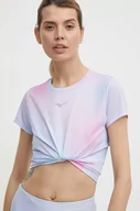 Koszulki sportowe damskie - Mizuno t-shirt do biegania Impulse Core kolor niebieski J2GAB208 - miniaturka - grafika 1