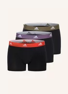 Majtki damskie - Adidas Bokserki Active Flex Cotton, 3 Szt. schwarz - miniaturka - grafika 1