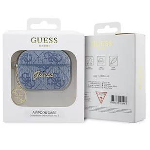 Guess GUAP2G4GSMB AirPods Pro 2 cover niebieski/blue 4G Charm Collection - Akcesoria do słuchawek - miniaturka - grafika 4