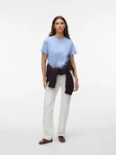 Koszulki i topy damskie - Vero Moda Koszulka w kolorze błękitnym - miniaturka - grafika 1