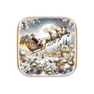 Piernik na Boże Narodzenie – Święty Mikołaj w saniach (50g) - Ciastka Piernik na Boże Narodzenie – Święty Mikołaj w saniach (50g) - Ciastka - miniaturka - grafika 1