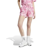 Spodenki damskie - adidas Szorty damskie na co dzień, Off White/Bliss Pink/Pulse Magenta, XS - miniaturka - grafika 1