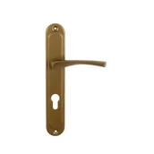 Klamki - Domino Klamka Eva szyld na wkładkę brąz - miniaturka - grafika 1