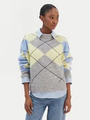 Swetry damskie - Tommy Hilfiger Sweter WW0WW47464 Kolorowy Relaxed Fit - miniaturka - grafika 1