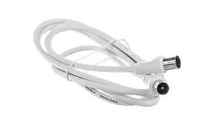 Kabel TecLine Aerial Coaxial Cable white 1,5 m 39900402 - Kable - miniaturka - grafika 1