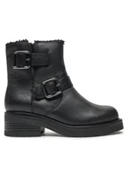 Botki damskie - Clarks Botki Rebelle Buckle 26178891 Czarny - miniaturka - grafika 1