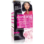 Farby do włosów i szampony koloryzujące - Loreal Casting Creme Gloss 210 Granatowa Czerń - miniaturka - grafika 1