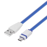Kable miedziane - TB Kabel USB USB C 1m niebieski płaski AKTBXKUCFBAW10N - miniaturka - grafika 1