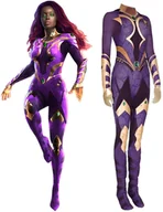 Stroje karnawałowe - Strój Kostium Starfire Tytani Cosplay Anime 170/176 - miniaturka - grafika 1