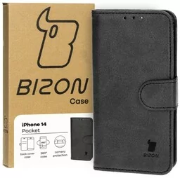 Bizon Etui Case Pocket do Apple iPhone 14, czarne - Etui i futerały do telefonów - miniaturka - grafika 1