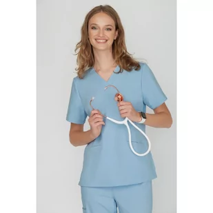 Bluza Medyczna Emily Dream Blue Rozmiar: S - Odzież medyczna - miniaturka - grafika 2