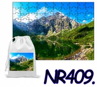 Puzzle - PUZZLE 96 EL. UKŁADANKA KRAJOBRAZ MORSKIE OKO TATRY + WORECZEK Z NADRUKIEM - miniaturka - grafika 1