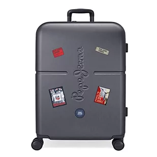 Pepe Jeans Kay Walizka średniej wielkości 48x70x28 cms Twarde mocowanie ABS Wbudowany 79l 3,22 kg 4 Koła Podwójne, niebieski, Maleta mediana, średnia walizka - Walizki - miniaturka - grafika 1