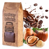 Zestawy upominkowe - Prezent na dzień dziadka kawa mielona arabica orzech laskowy pudełko 100 g - miniaturka - grafika 1