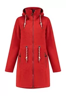 Płaszcze damskie - Schmuddelwedda Damski płaszcz polarowy 34324745, czerwony, melanż, L - miniaturka - grafika 1