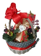 Zestawy upominkowe - Poczta Upominkowa, kosz prezentowy Frutti di Mare Czerwone - miniaturka - grafika 1