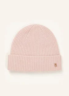 Tommy Hilfiger Kaszmirowa Czapka pink - Czapki damskie - miniaturka - grafika 1