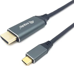 Adapter AV Equip Equip Adapter USB-C -> HDMI 4K60Hz 3.00m sw - Złącza, przejściówki, adaptery - miniaturka - grafika 1