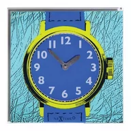 Zegary - Nextime Zegar ścienny Watch One, niebiesko-zielony, 43x43 cm - miniaturka - grafika 1