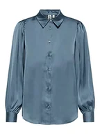 Bluzki damskie - ONLY Damska koszulka Onlzora Ls Puff Noos WVN bluzka, Blue Mirage, XXL - miniaturka - grafika 1