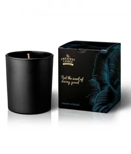 Świece - The Greatest Candle Świeca zapachowa w czarnym szkle (170 g) - jaśminowy cud - grafika 1