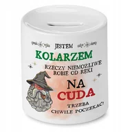 Skarbonki - Skarbonka Dla Kolarza na Urodziny na Prezent z Nadrukiem ze Zdjęciem - miniaturka - grafika 1