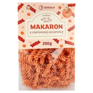 Makaron - Makaron z czerwonej soczewicy świderki 250g - miniaturka - grafika 1