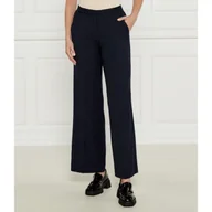 Spodnie damskie - Calvin Klein Spodnie flare fit z dodatkiem wełny - miniaturka - grafika 1