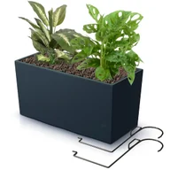 Donice - Skrzynka balkonowa wkład uchwyty 39x19cm antracyt - miniaturka - grafika 1