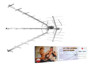 Antena DVB-T AP-TRIA-UNI COMBO VHF/UHF MUX-8 polaryzacja pionowa(V) lub pozioma(H) aktywna. - Anteny satelitarne - miniaturka - grafika 2
