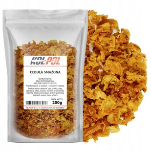 CEBULA SMAŻONA 200g Cebulka prażona chrupiąca wysoka jakość Kol-Pol - Przyprawy i zioła sypkie - miniaturka - grafika 1