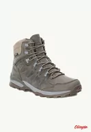 Buty trekkingowe męskie - Buty trekkingowe Męskie Jack Wolfskin Refugio Prime Texapore Mid - COLD COFFE - miniaturka - grafika 1