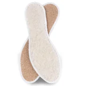Akcesoria obuwnicze - Zimowe wkładki obszywane wełna naturalna korek 44 - miniaturka - grafika 1