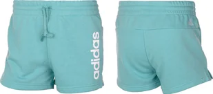 Spodenki damskie adidas Essentials Slim Lo niebieskie H07886-S - Spodenki męskie - miniaturka - grafika 1