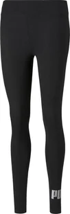 Puma Getry damskie PUMA ESS+ METALLIC LEGGINGS PUMA BLACK-SILVER XL - Legginsy - miniaturka - grafika 1