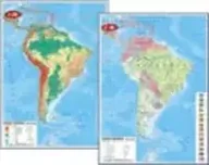 Atlasy i mapy - Mapa Ameryka Południowa polityczna 1:16,5 mln ścienna - miniaturka - grafika 1
