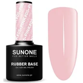 Lakiery hybrydowe - Sunone Rubber Baza kauczukowa Hybryda 5g Pink 12 - miniaturka - grafika 1